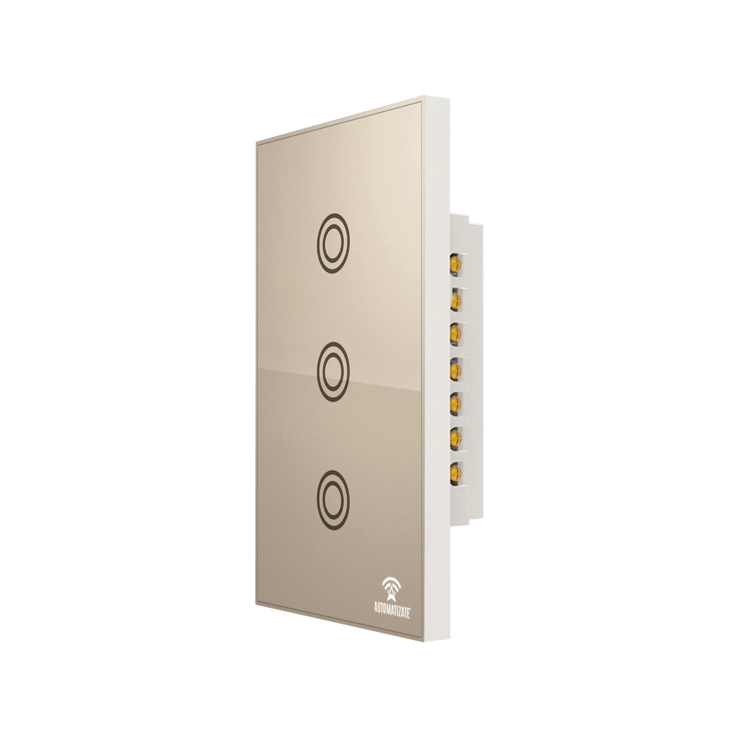 Interruptor inteligente Wi-Fi 3 TECLAS Automatizate Iluminación Automatizate