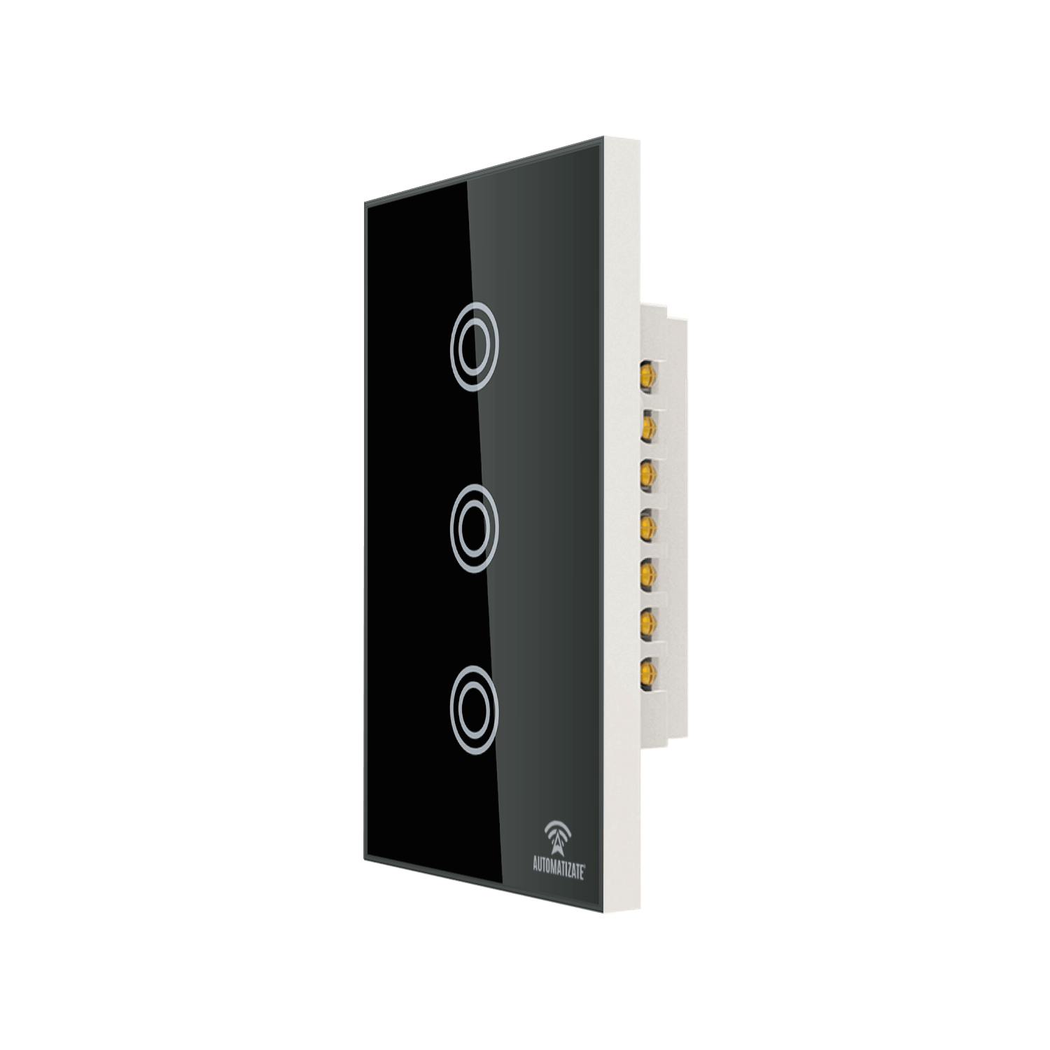Interruptor inteligente Wi-Fi 3 TECLAS Automatizate Iluminación Automatizate