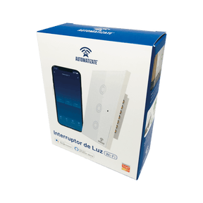 Interruptor inteligente Wi-Fi 3 TECLAS Automatizate Iluminación Automatizate 